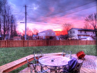 backyard sunrise