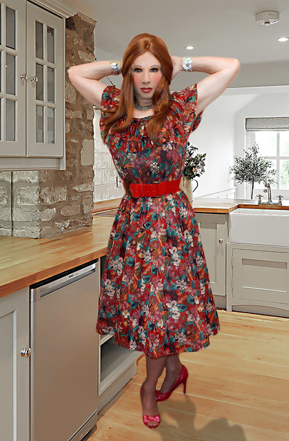 Kathy Leigh  Shirt Dress in Kitchen