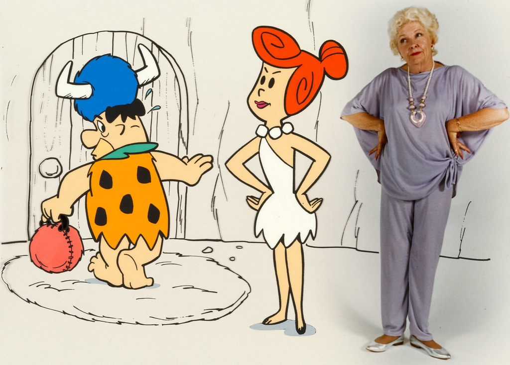 The Flintstones Fred, Wilma, and Jean Vander Pyl Publicity Cel Setup (Hanna...