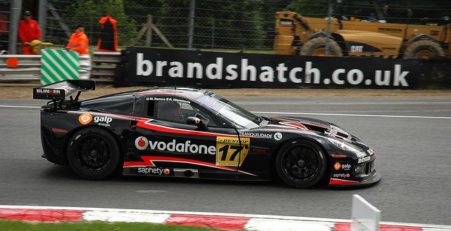 V8 Racing Corvette C6R driven by Ramos / Giammario on the entry to Druids