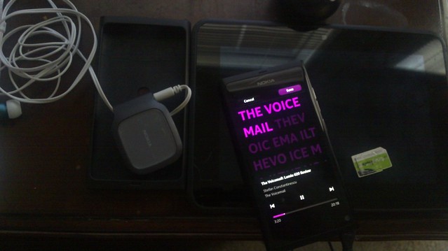Listening to The Voicemail Podcast on N9