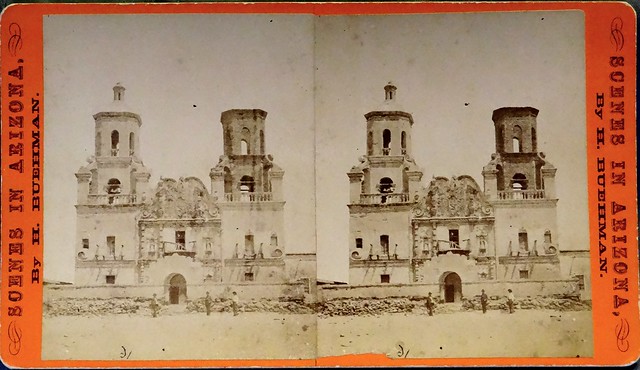 Front View of the San Xavier Mission in Tucson, Arizona (ca. 1880)