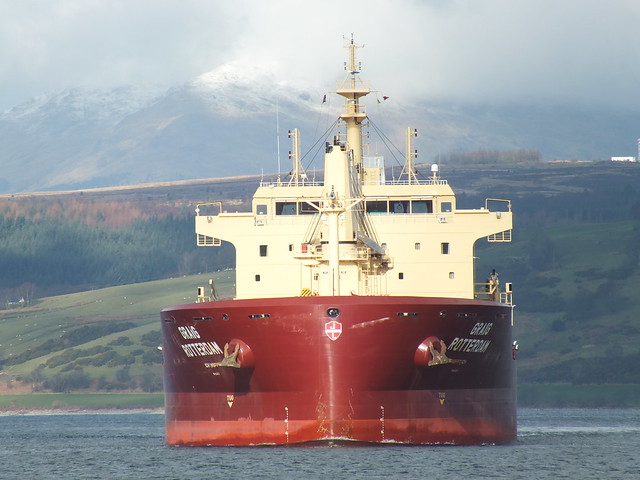 Graig Rotterdam passing Greenock on the river Clyde