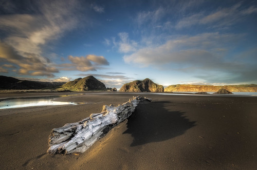newzealand clouds blacksand nikon wideangle auckland driftwood nz westcoast hdr whatipu lateafternoonlight colourimage leefilters 1024mm d7000 lee06gndhard lee06gndsoft