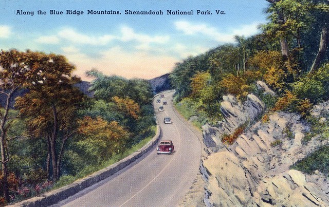 Along the Blue Ridge Mountains Shenandoah National park VA
