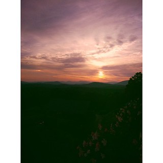 Sunset at Wolf Mountain Vineyard