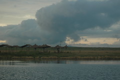 Stormy Sunset on Dali Nur Lake in Inner Mongolia