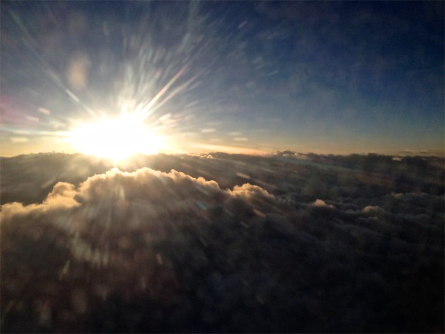 FLYING ABOVE THE CLOUDS**