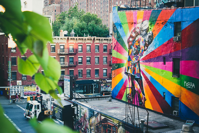 Eduardo Kobra Street Art on the Highline NYC