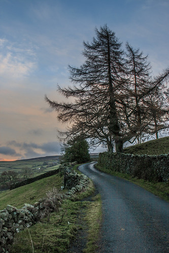 uk bridge trees sunset england holiday reflection church wall photoshop canon day village cloudy newyear viaduct northeast footpath floods dales swaledale cs6 lowrow eos40d punchbowlinn tamron17300 ribbblehead