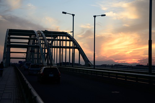 bridge japan river tokyo tama izumi komae