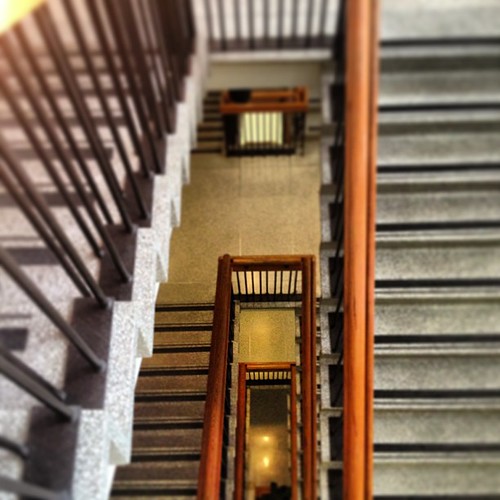 Artistic look at the stairs in French Ad. #wsu #gocougs