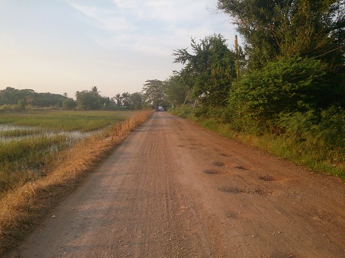 sunset thailand cycling roads gravel nonthaburi