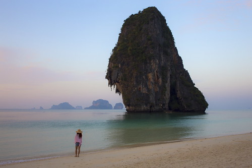 ocean trip sunset sea vacation panorama woman holiday sexy beach water girl beautiful hat rock sunrise canon landscape dead thailand island amazing sand waiting asia alone loneliness looking view pants awesome watching happiness calm bikini short thai barefoot stunning wait lone poncho krabi 6d railay shoeless asiasociety canon6d