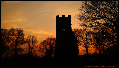sunset orange church silhouette norfolk churchtower canonef24105mmf4lusm jammo canoneos6d