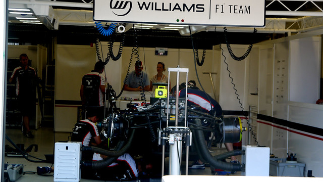 Williams Team Garage - Pit Walk - Young Driver Test - Silverstone, 2013