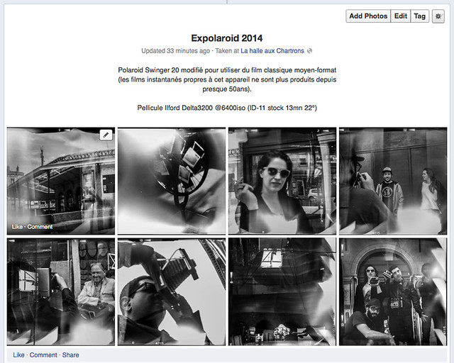 Expolaroid Bordeaux 2014 - Polaroid Swinger 20 set