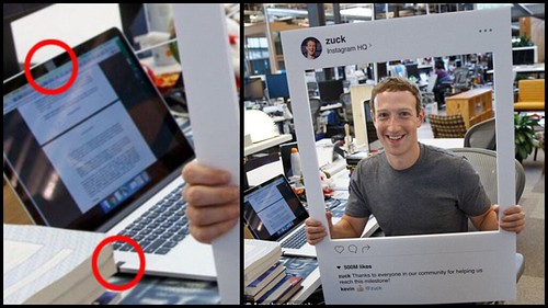 Cover on Mark Zuckerberg laptop camera! You must have to follow this:-