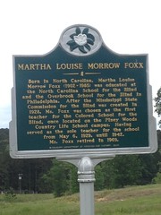 Martha Louise Morrow Fox - historical marker Mississippi