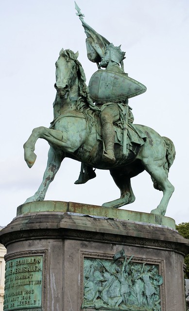 Brüssel, Place Royale, Denkmal für Gottfried von Bouillon (Monument to Godfrey of Bouillon)