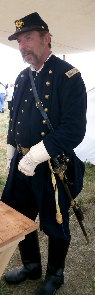 Joshua Chamberlain Re-enactor at Gettysburg