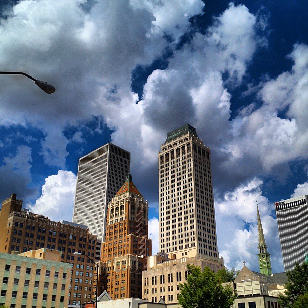 #tulsa #oklahoma #downtown #clouds #sky