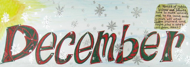 december calendar header '15