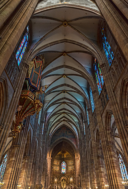 Inside the Strasbourg Cathedral