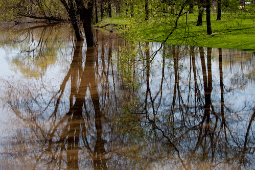 reflections river flooding badriver stcharlesmichigan