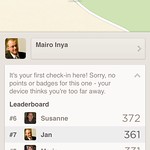 Har "Delete Check-in" funnits där i appen tidigare? #foursquare