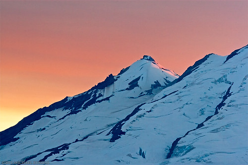 Sherman Peak on Mount Baker by Michael S. Russell, Sunset behind Sherman Peak on Mount Baker from Artist Point in the Mount Baker-Snoqualmie National F