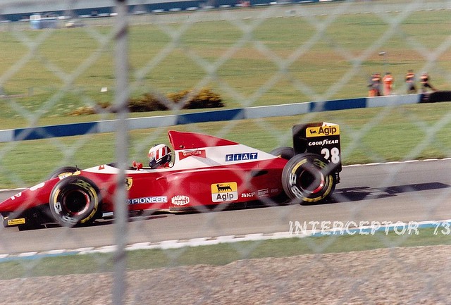 Gerhard Berger, Ferrari F93A, 1993 European Grand Prix, Donington Park, 10th April
