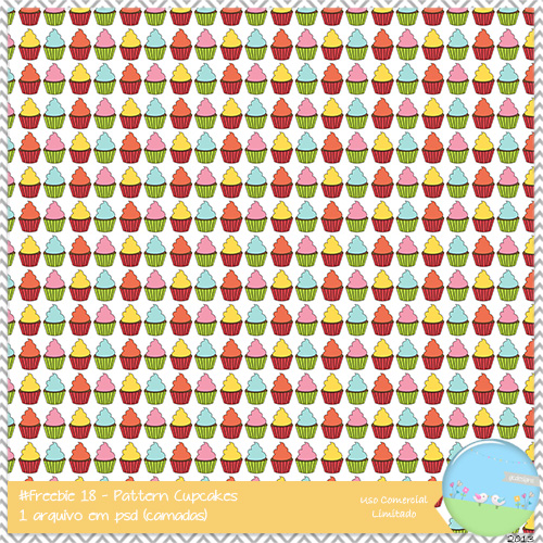 #Freebie 18 - Pattern Cupcakes | by gcdesignss