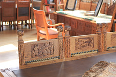 Furniture Carved With Icelandic Mythology