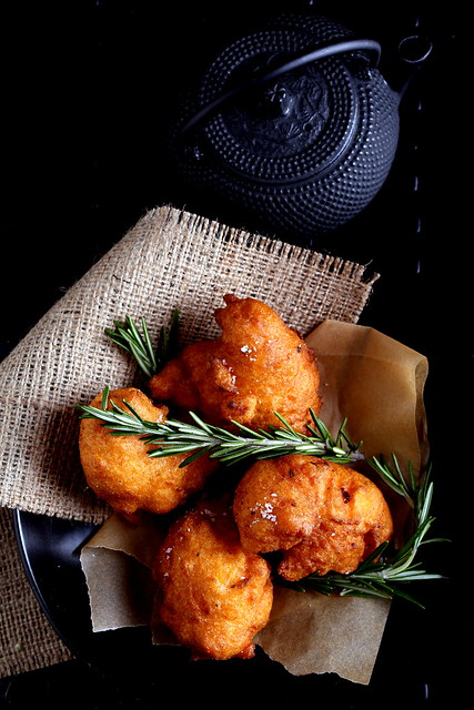 Olives for Dinner | Sweet Potato and Rosemary Beignets
