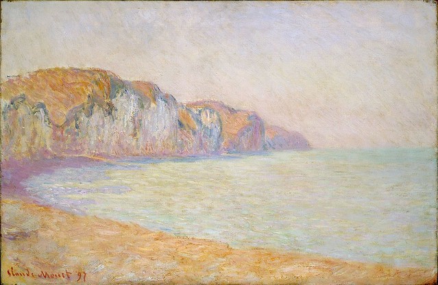 1897 Claude Monet Cliffs at Pourville in the morning(Montreal MFA)(65 x 100 cm)