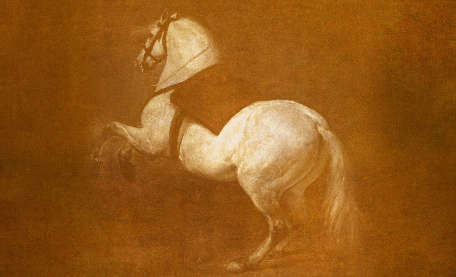 Equitación, descripción de Diego Velazquez (1634), abstracción y reinterpretación de Pablo Picasso (1961).