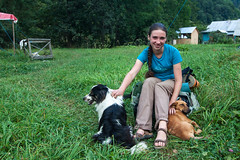 Lena with Dogs