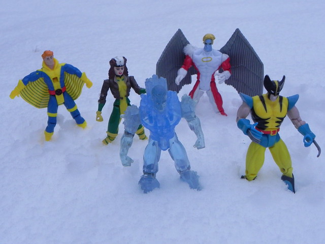 Banshee, Rogue, Iceman, ArchAngel and Wolverine