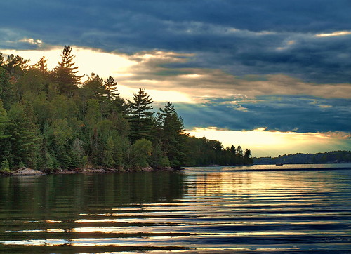 I never dream about winter, so i must be dreaming. by nelhiebelv, OLYMPUS DIGITAL CAMERA sunset minnesota ripples voyageursnationalpark cloudsstormssunsetssun