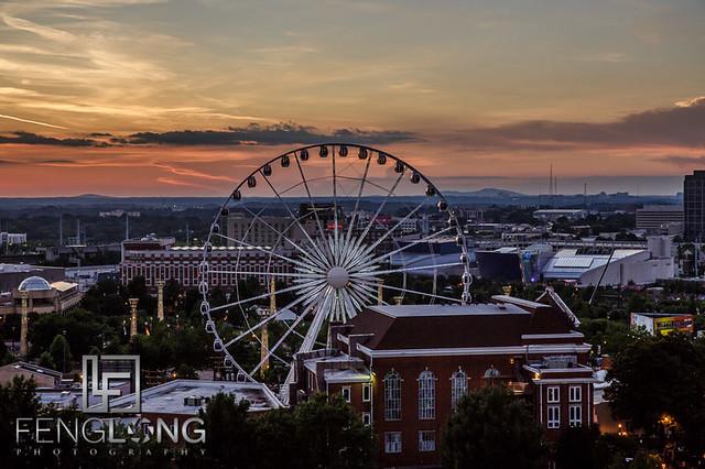 First Night of SkyView Ferris Wheel in Downtown Atlanta