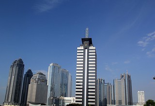Jakarta pagi hari (Semanggi, Jakarta)