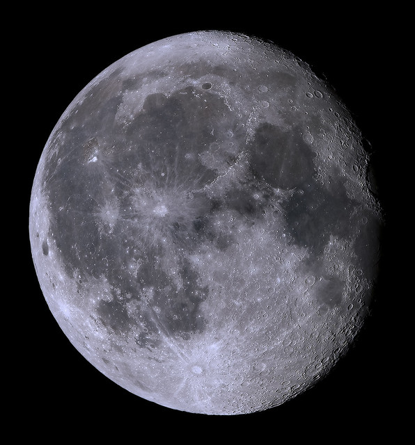 Waning Gibbous Moon in the Constellation Cancer