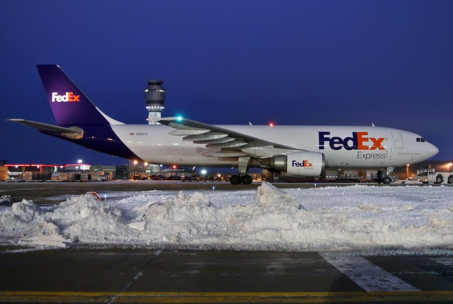 N662FE FedEx Express A300F4-605R at KCLE