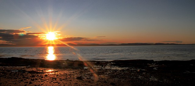 Sunset over the St. Lawrence, Riviere-du-Loup, QC