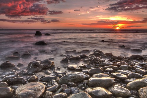 ocean sea orange sun sol stone canon atardecer mar reflex foto pic reflejo naranja piedra fotografía 450d javierrollán