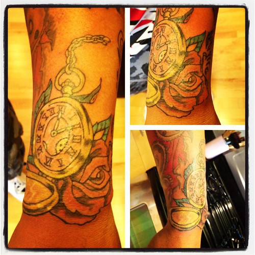 Never need to wear a watch again #inklife #joeybadabing | by OverTyme2010