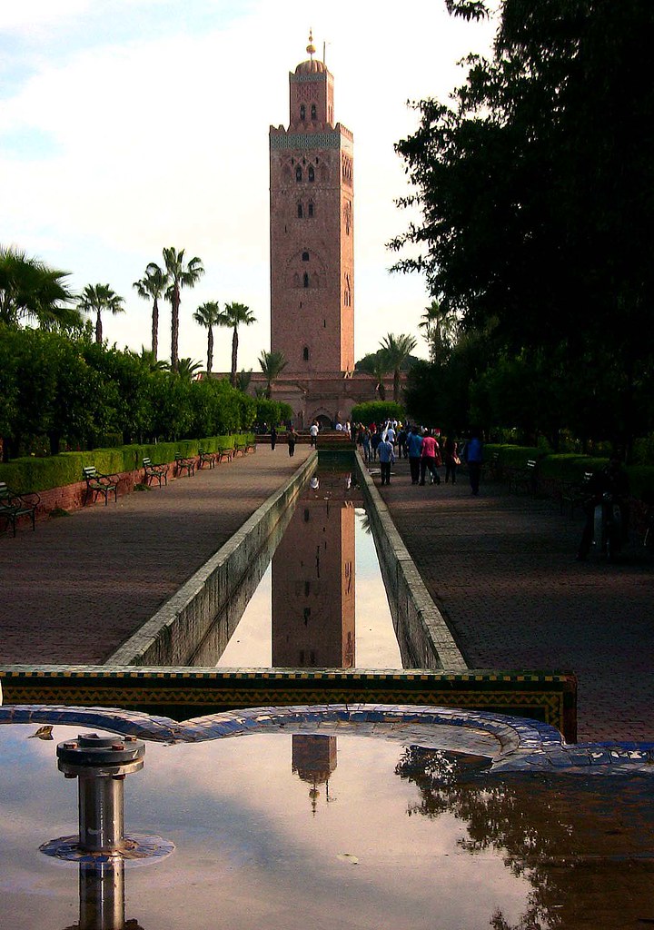 Marokko , Marrakesch - Koutoubia-Moschee, 10-55/2581