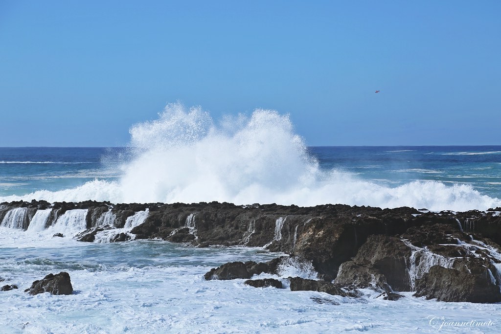 High Surf, Beach Closed, Sharks Cove, Haleiwa, Oahu