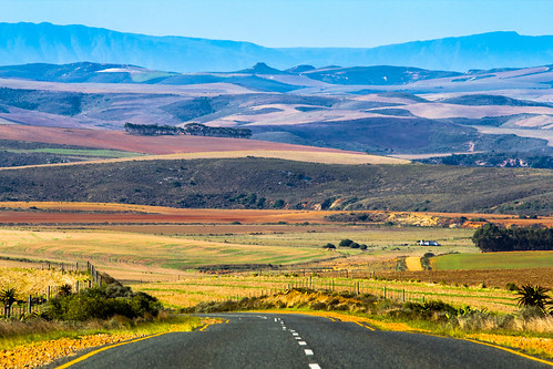 africa road travel blue orange mountains green yellow canon southafrica colorful roadtrip hills layers dslr napier rollinghills westerncape 60d jimboud canoneos60d eos60d jamesboud